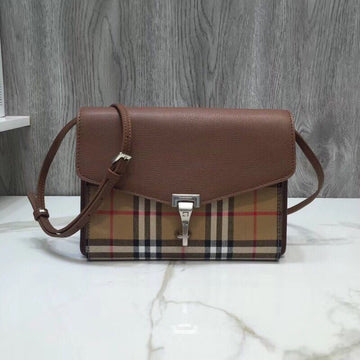 B-Berry - Luxe Carry  Small  Check And Crossbody Bag Brown For Women, Women’s Bags 9in/24Luxe Carry