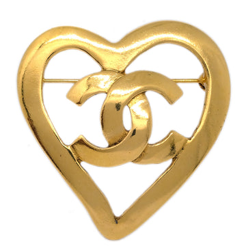 Top Quality Chanel Heart Brooch Gold 95P