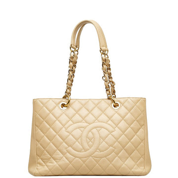 Top Quality Chanel Matrases Gold  Chain houlder Bag A50995 Beige Caviar S  CHANEL