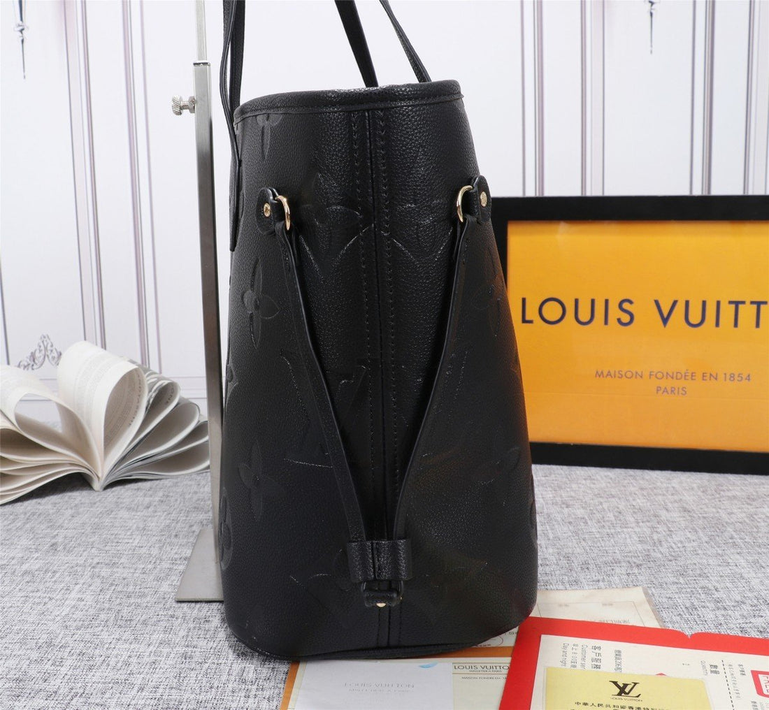 LU VI NeTLM -full MM -  Tote Bag Monogram Empreinte Black For Women, Handbags, Shoulder Bags 12.2in/31Luxe Carry LV M45685
