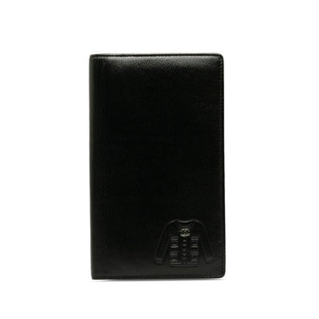 Top Quality Chanel Coca-Cola Jacket Motif Long Wallet Black Leather Lady Chanel
