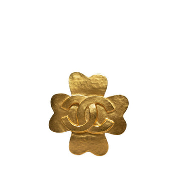 Top Quality Chanel   Brooch Cocomark Clover Gold Plating