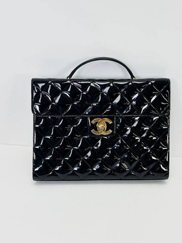 Patent Big CC Briefcase 4ACHB4213 Chanel