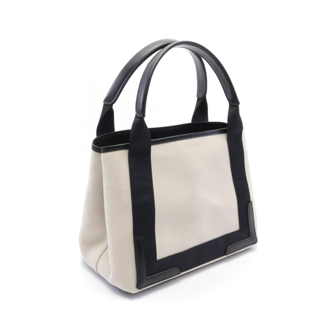 Blnciaga ivory Canvas Leather Tote Bag