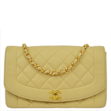 Top Quality Chanel Beige Lambskin Medium Diana Shoulder Bag