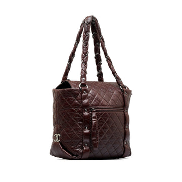 Brown Top Quality Chanel Lady Braid Shopping Tote