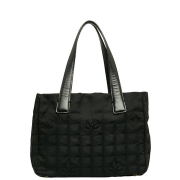 Top Quality Chanel New Label Line  PM houlder Bag Black Nylon Leather Canvas  CHANEL