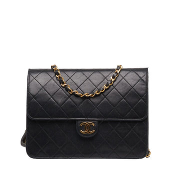Top Quality Chanel Matrases Coco Pushlock Chain Shoulder Bag Black  S  Chanel