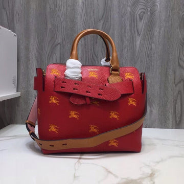 B-Berry - Luxe Carry  The Small Equestrian Knight Top Handle Belt Bag Red For Women, Bags 14in/36Luxe Carry