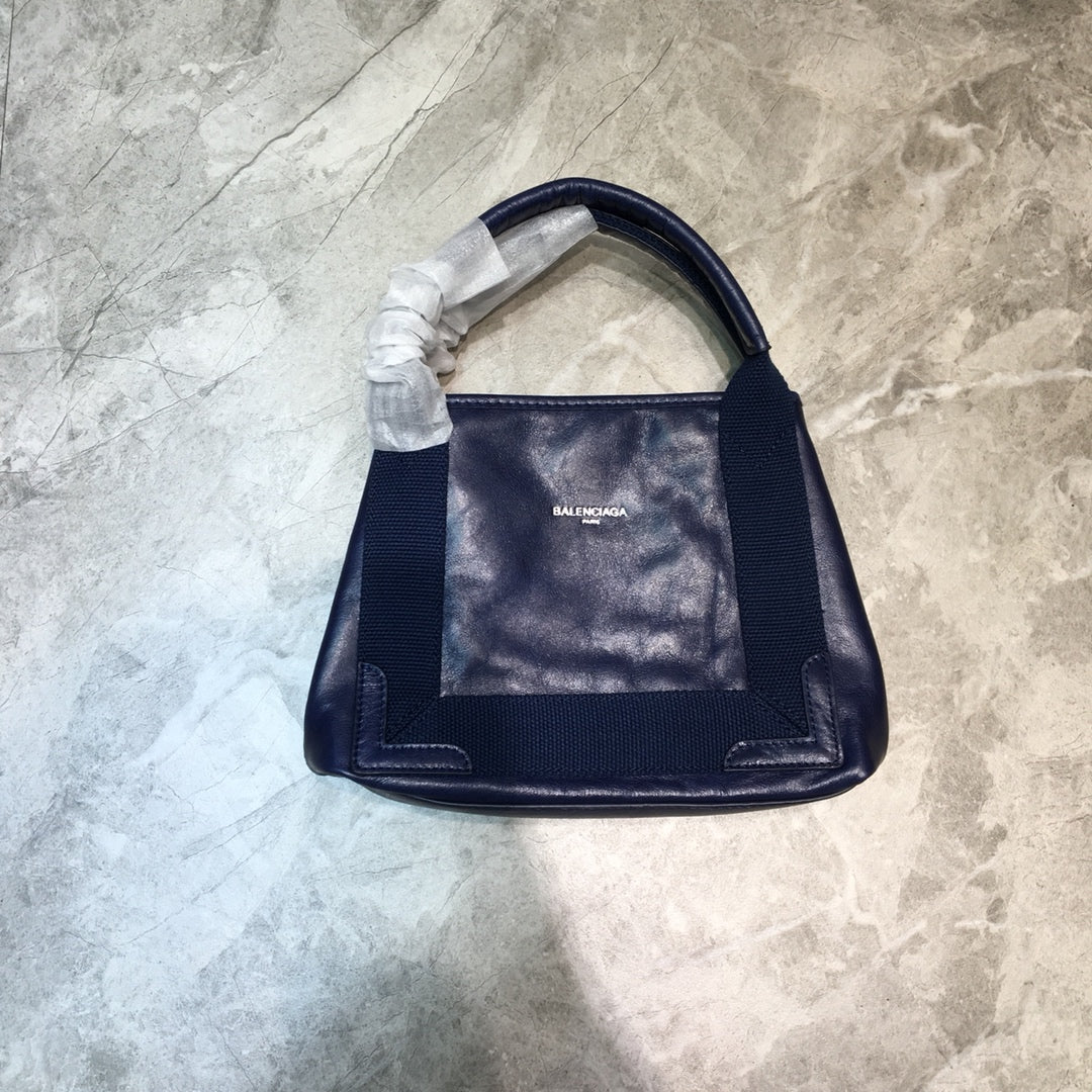 BLN-Ciaga Navy XS Tote Bag In Blue, For Women,  Bags 12.6in/32Luxe Carry