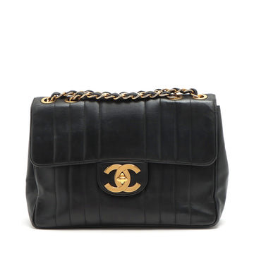 Top Quality Chanel Black Lambskin Mademoiselle Chain Shoulder Bag