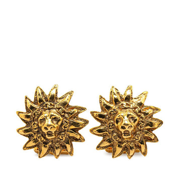Top Quality Chanel Lion Sun Chain Motif Cufflinks Gold