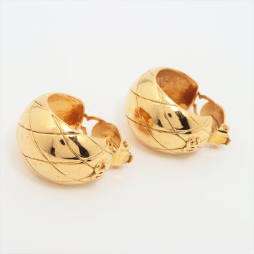 Top Quality Chanel Coco Gold Clip On Earrings Costume Jewellery