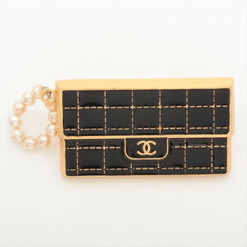 Top Quality Chanel Bag Black Gold Brooch Costume Jewellery