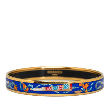 Hermes Narrow Enamel Bangle Costume Bracelet