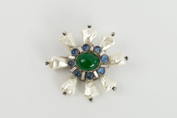 Broche ancienne en p?¢te de verre Top Quality Chanel (Attribu?©e ?†)