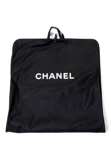 Top Quality Chanel Canvas Garment Cover Bag Black