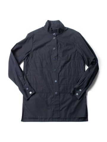 Top Quality Chanel Logo Quilted Cotton Button Up Jacket Black