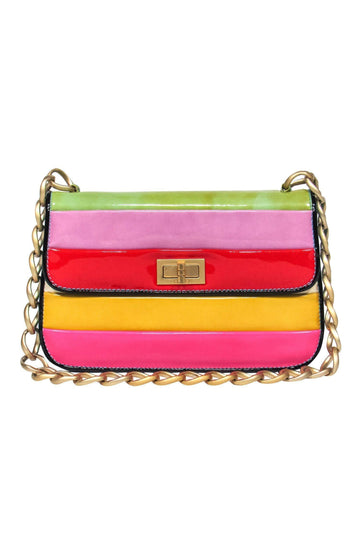Top Quality Chanel - Brightly Colored Mini "Mademoiselle" Striped Shoulder Bag