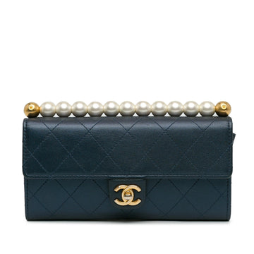 Top Quality Chanel Goatskin Chic Pearls Clutch With Chain (SHG-gHnbwe)