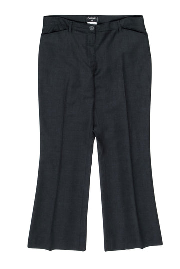 Top Quality Chanel - Grey Tailored Bootcut Pant Sz 12