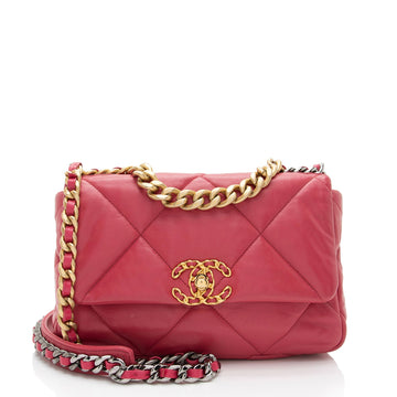 Top Quality Chanel Lambskin 19 Medium Flap Shoulder Bag (SHF-eBjmry)