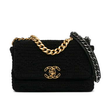 Top Quality Chanel Medium Crochet 19 Flap (SHG-25L36s)