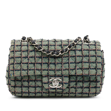 Top Quality Chanel Mini Rectangular Classic Tweed Flap (SHG-QUYc9A)