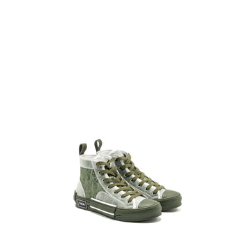 Top quality Dior Size 39 B23 Oblique High-top Sneaker Green/Oblique