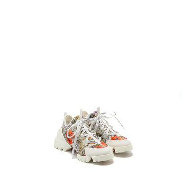Top quality Dior Size 36 D-Connect Sneaker Flower Printed Fabric Multicolour