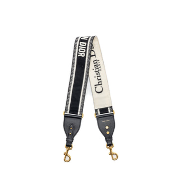Top quality Dior Shoulder Strap Oblique Canvas Black