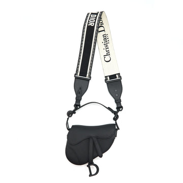 Top quality Dior Mini Saddle Calfskin So Black With An Extra Shoulder Strap