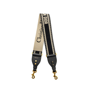 Top quality Dior shoulder strap oblique canvas black