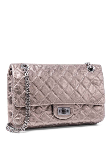 Top Quality Chanel 2.55 Leather Reissue Medium Double Flap Bag Taupe