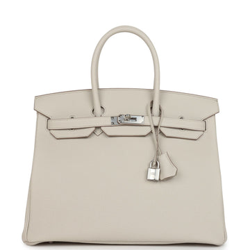Hermes Birkin 35 Beton Togo Palladium Hardware