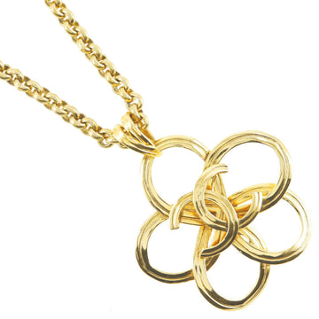 Top Quality Chanel Coco Mark Flower Necklace Gold Plated