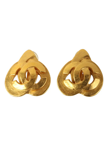 Top Quality Chanel 1997 Made Design Cut-Out Cc Mark Earrings