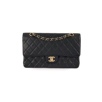 ITEM 17 - Top Quality Chanel   Classic Medium/Large Black Caviar 24K Gold