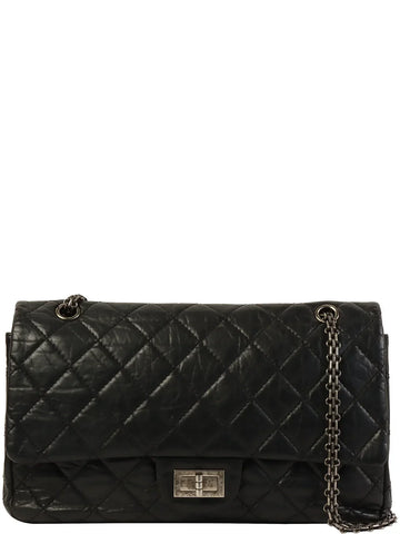 Top Quality Chanel Around 2011 Made 2.55 Chain Shoulder Bag Black