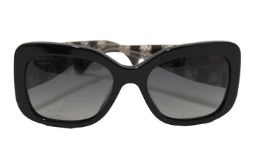 Top Quality Chanel Black Lace Effect Sunglasses
