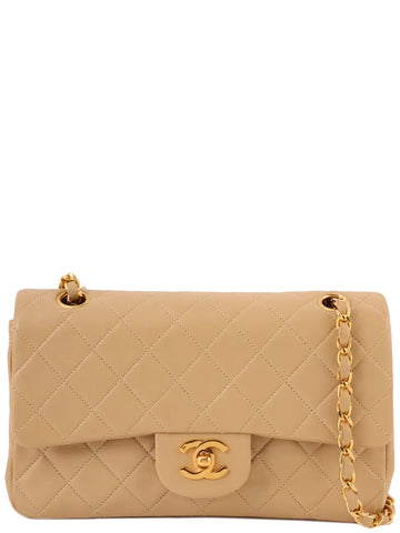 Top Quality Chanel Around 2010 Made Classic New Chain Bag 23Cm Beige