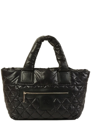 Top Quality Chanel Around 2012 Made Nylon Coco Cocoon Tote Bag Black