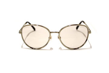Top Quality Chanel Light Gold-Tone Chain Oversize Sunglasses