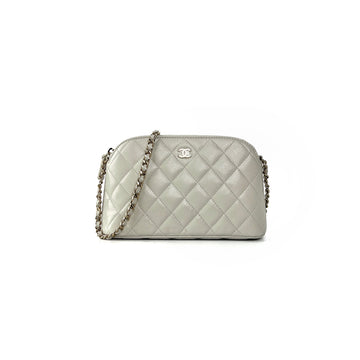 Top Quality Chanel Caviar Mini Crossbody Grey 2024 (Microchip)