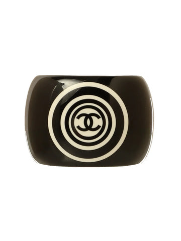 Top Quality Chanel 2001 Made Cc Mark Bangle Black