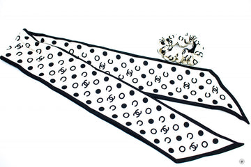 Top Quality Chanel AA7533B0560510800 Hair Accessories Ivory/black Fabric Others