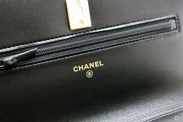 Top Quality Chanel AP1450B02916 Wallet ON Chain WOC With Golden Pearl Crush Black / 94305 Lambskin Shoulder Bags Ghw