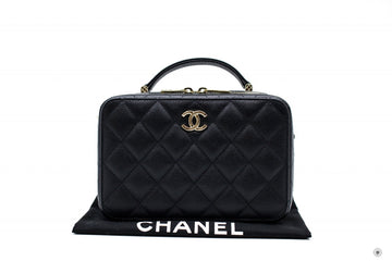 Top Quality Chanel AS3168B07894 Vanity Case  Black / 94305 Caviar Shoulder Bags Ghw