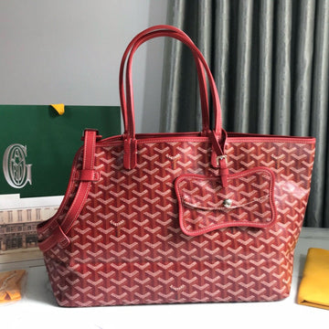 CHIEN GRIS & POCKET 34 RED CANVAS Luxe Carry Bags