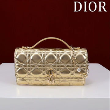 CD BAG 21 IN GOLD CALFSKIN WITH GOLD HARDWARE By Luxe Carry
